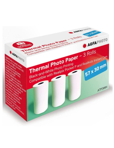 Agfa Papel Térmico Pack 3 Rollos 10YPP (ATP3WH)
