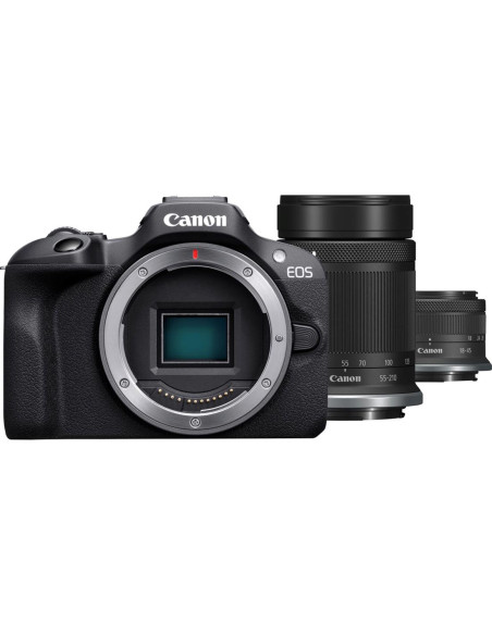 Canon EOS R100 + RF-S 18-45mm F4.5-6.3 IS STM + RF-S 55-200mm F5-7.1