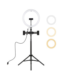 Puluz PKT3062B Aro de Luz 30cm con 3 tonos y Trípode de 1.65cm
