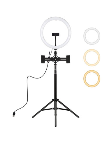 Puluz PKT3062B Aro de Luz 30cm con 3 tonos y Trípode de 1.65cm