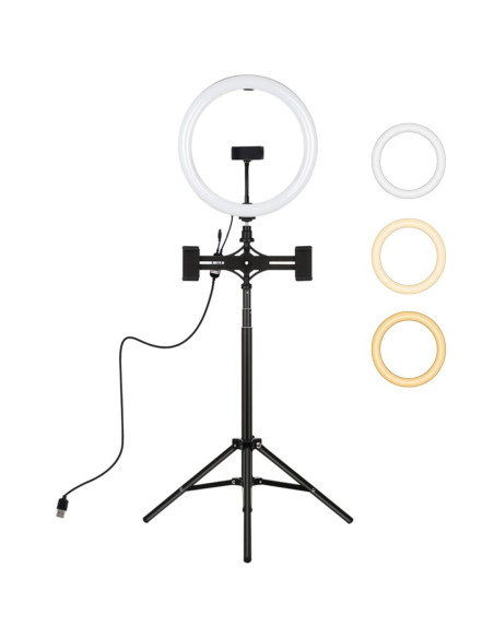 Puluz PKT3062B Aro de Luz 30cm con 3 tonos y Trípode de 1.65cm