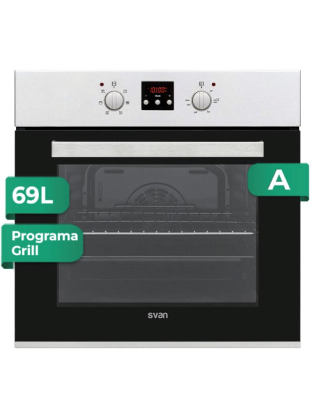 Svan SHM6701DX Horno Multifunción Display 69L Inox