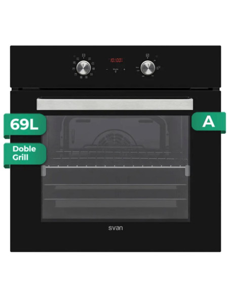 Svan SHM10700DCN Horno 60cm 69L Cristal Negro