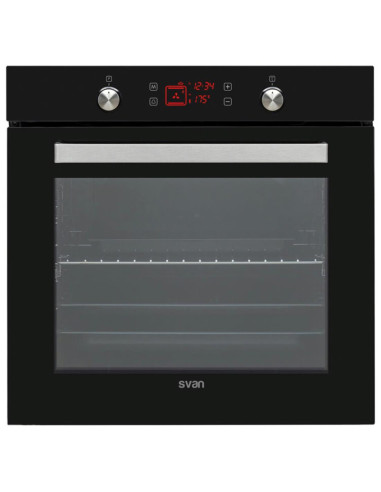 Svan SVH375N Horno 78L 10F Guia Display Tactil Cristal Negro