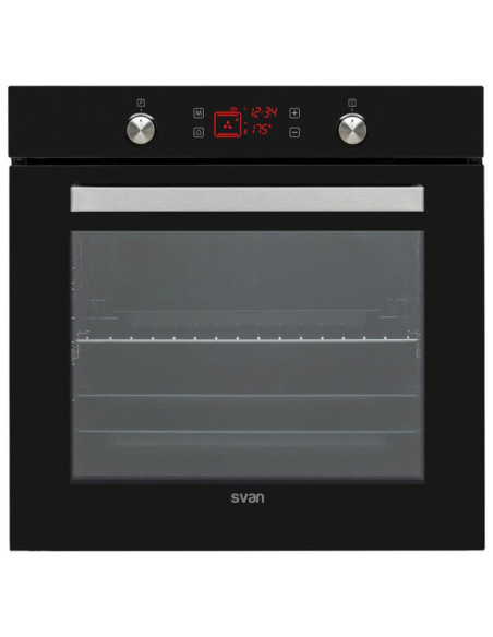 Svan SVH375N Horno 78L 10F Guia Display Tactil Cristal Negro