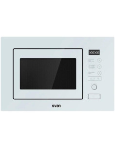 Svan SMWI2800DGB Microondas con Grill de Integración 20 Litros 800 W Blanco Display Led