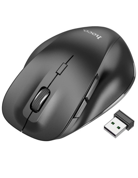 Hoco GM24 Ratón Ergonómico Inalámbrico 6 Botones Negro