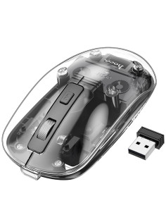 Hoco GM29 Ratón Inalámbrico 2.4G y Bluetooth Dark Nigtht Black
