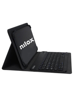 Nilox Funda con Teclado Bluetooth 10" Negra (NXKB01)
