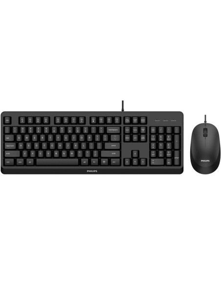 Teclado + Ratón Philips SPT6207BL con Cable