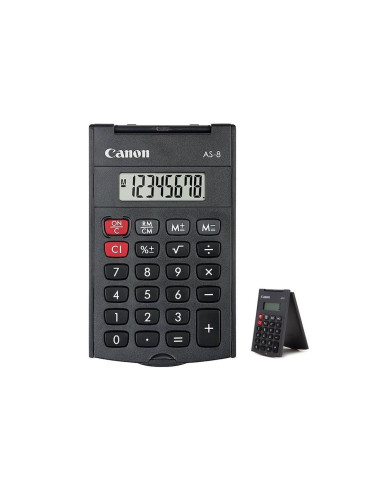 Canon AS-8 calculadora Bolsillo Pantalla de calculadora Gris
