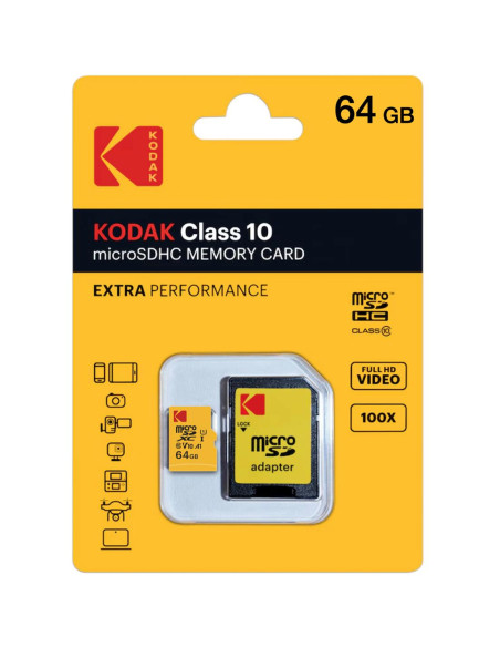 Memoria Micro Sd 64GB UHS-I U1 V10 Kodak