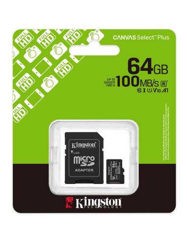 Mem. Micro SDHC 64GB Kingston HC 100MB/s SDCS3