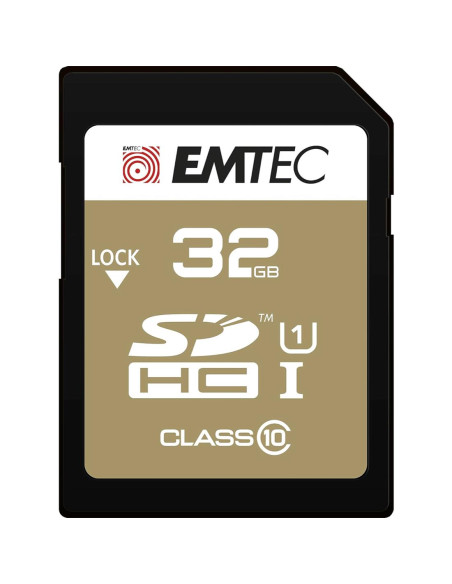 Memoria SDHC 32GB Emtec UHS1 U1 Elite Gold