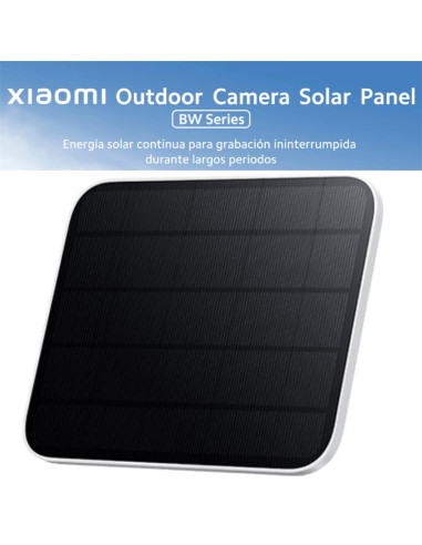 Xiaomi Panel Solar para Cámaras De Vigilancia 5W, Cable USB-C 3m (BHR8352GL)