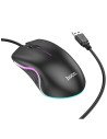Ratón Hoco GM19 Gaming Luminoso Negro