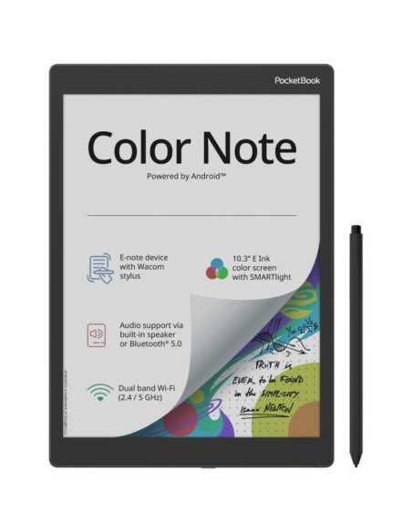Pocketbook Color Note Pantalla 10.3" a Color, Lápiz Optico, Bluetooth Stormy Sea