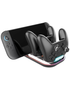 Nacon Base de Carga para  2 Mandos Pro Controler Nintendo Switch 2 (SWITCHNEWTRICHARGER)