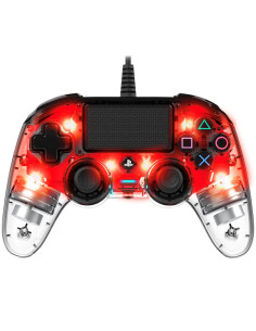 Nacon Mando Oficial Playstation PS4 Compact Rojo (PS4OFCPADCLRED)