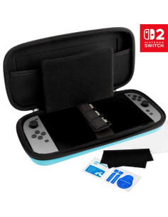 Nacon Pack Funda Rigida L+ Protector para Nintendo Switch 2 Azul (SWITCHNEWPACK5BLUE)
