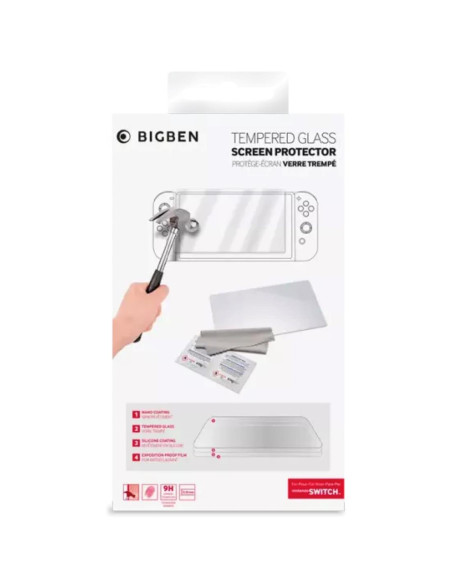 Nacon Protector Pantalla Cristal Templado para Switch (SWITCHNEWTEMPGL)