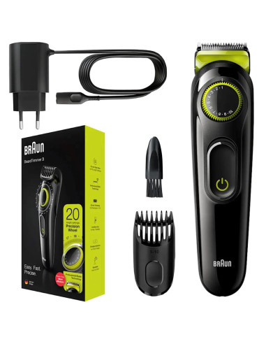 Braun BeardTrimmer 81704979 depiladora para la barba Batería 20 1 cm