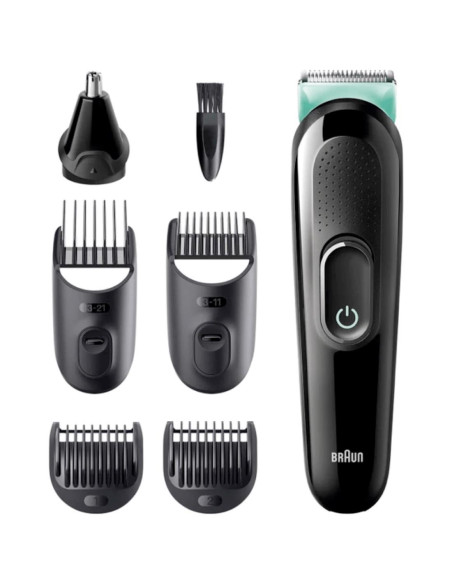 Braun All-in-one MGK3321 AC/Batería 2,1 cm Negro, Verde