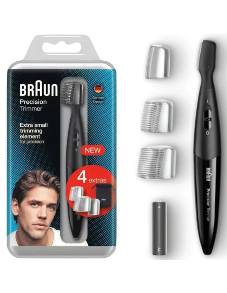 Braun BeardTrimmer PT1000 Batería 3 Mojado y seco Negro