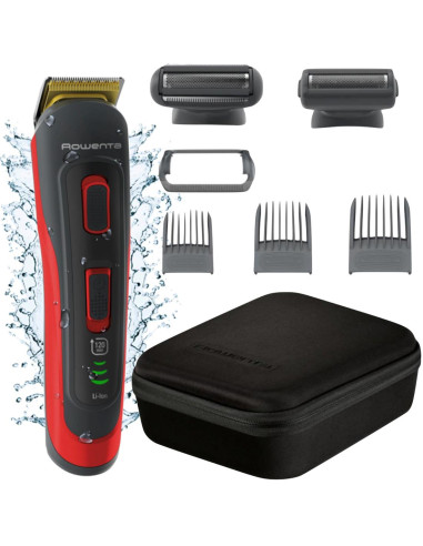 Rowenta TN9400F4 cortadora de pelo y maquinilla Negro, Rojo 3 Ión de