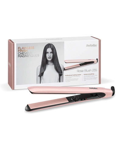 Babyliss 2498PRE Plancha de Pelo Rosa