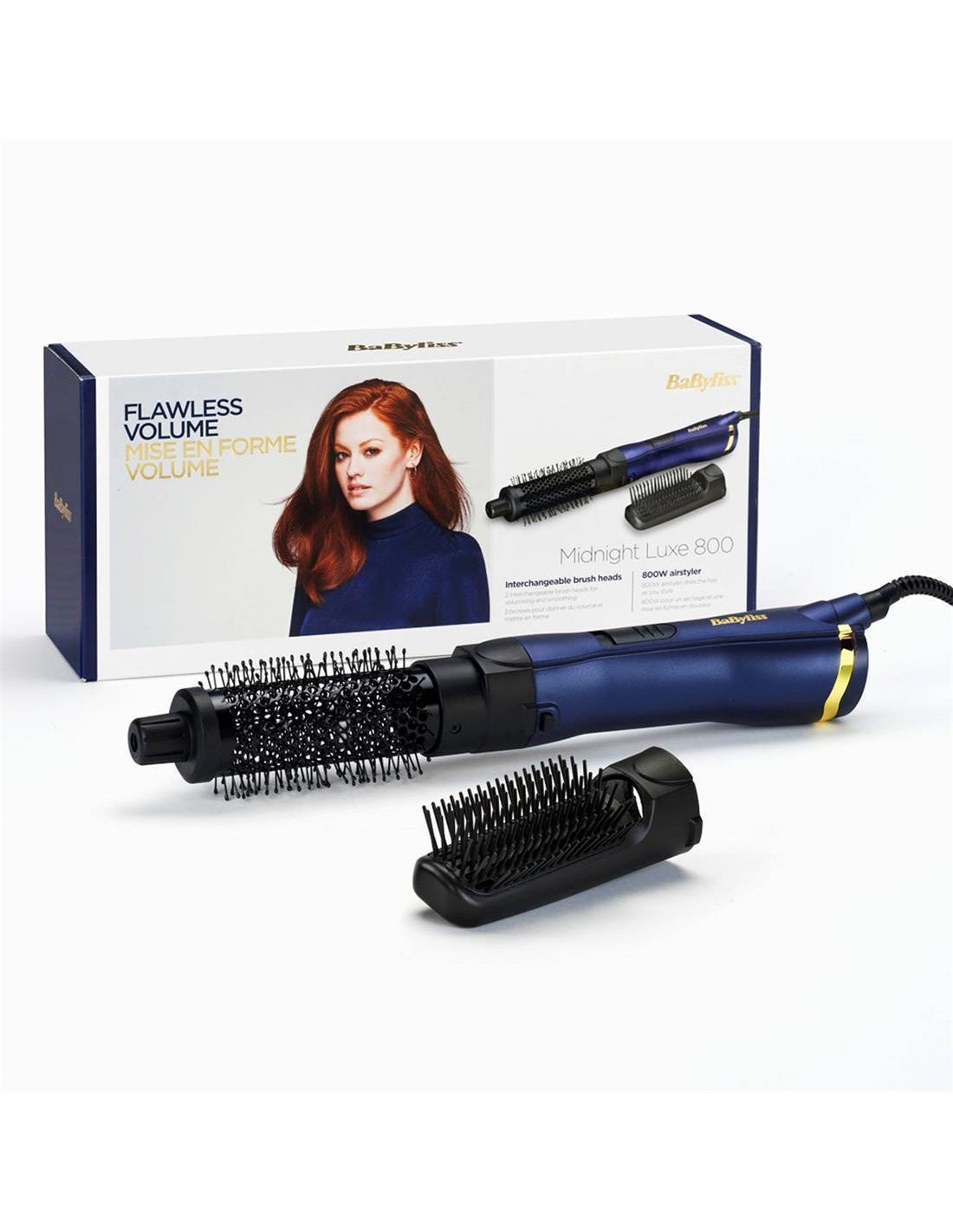 Babyliss AS84PE Cepillo de Aire Midnight Luxe 800W