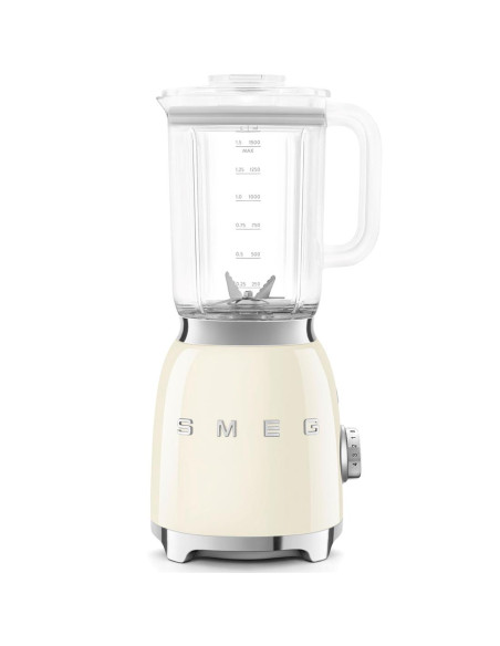Smeg Batidora Vaso 800W 1.5L PIca Hielo Crema (BLF03CREU)