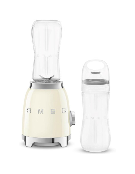 Smeg Mini Batidora 300w con vaso portátil Crema (PBF01CREU)