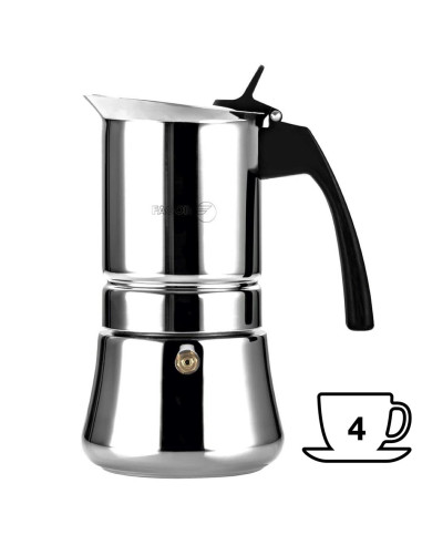 Fagor Etnica Cafetera Italiana de Acero 4 Tazas