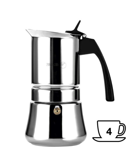Fagor Etnica Cafetera Italiana de Acero 4 Tazas