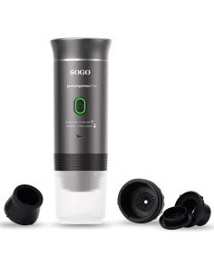Sogo Cafetera Portátil Recargable para cápsulas y café molido 20 Bar (CAF-SS-5622)