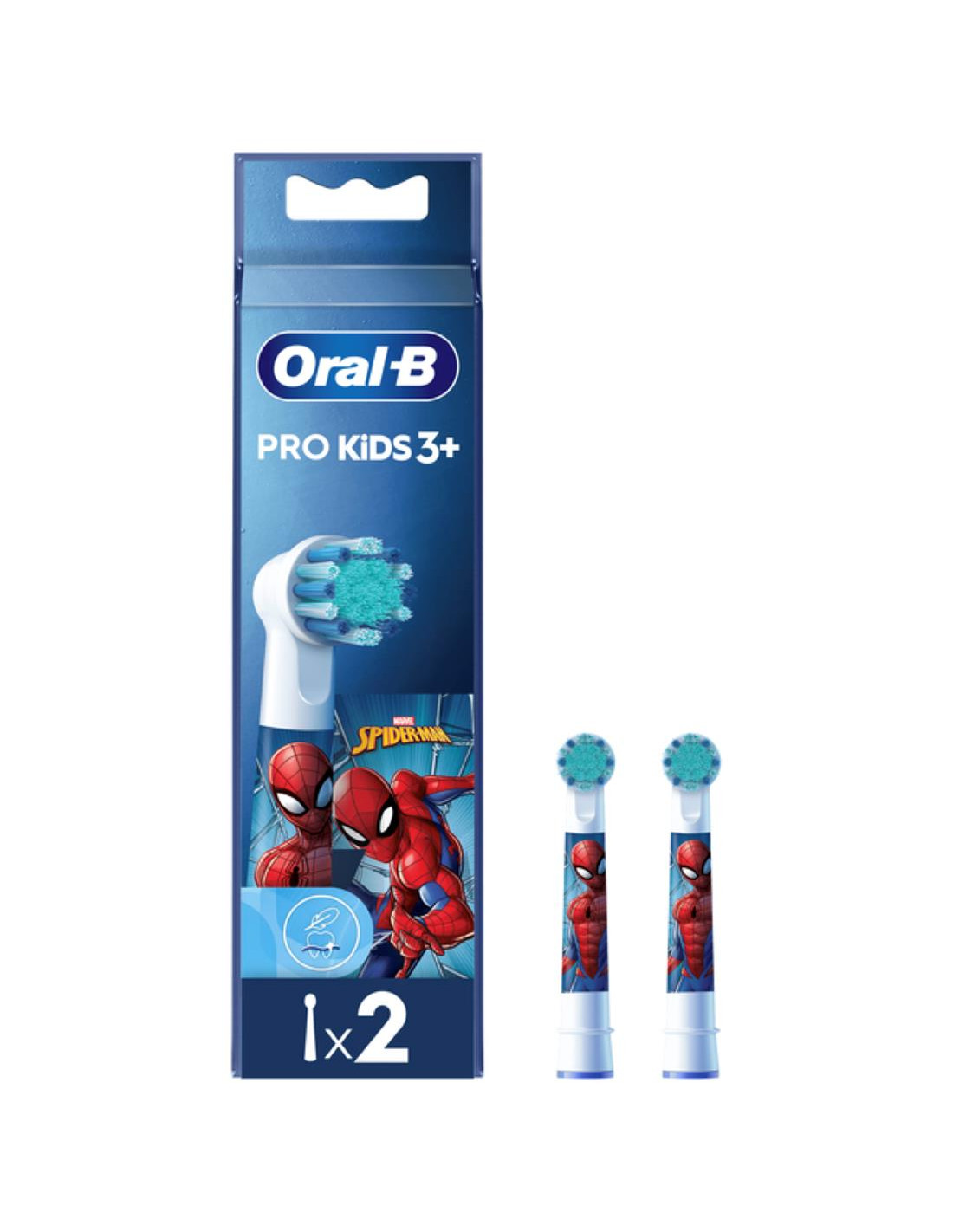 Braun Oral-B 2 Cabezales de Recambio Pro Kids 3+ Spiderman (EB10S-2)