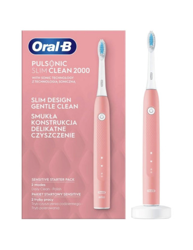Oral-B Pulsonic Slim Clean 2000 Adulto Cepillo dental sónico Rosa,
