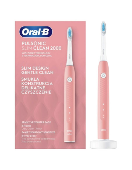 Oral-B Pulsonic Slim Clean 2000 Adulto Cepillo dental sónico Rosa,