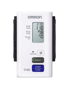 Omron NightView Tensiómetro de muñeca Nocturno (Hem 9601T-E)