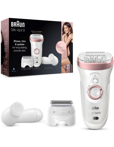 Braun Silk-épil 9 SensoSmart 9/880 40 pinzas Oro rosa, Blanco