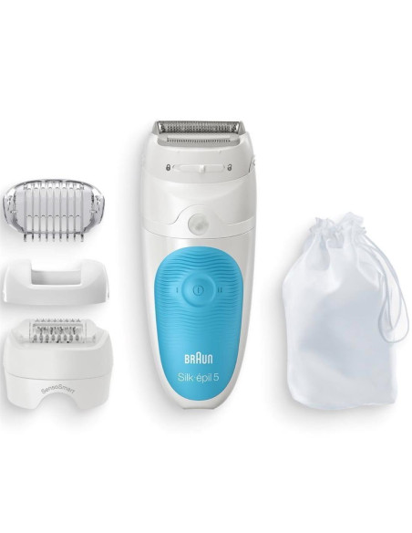 Braun Silk-épil 5 SES 5-605 28 pinzas Azul, Blanco