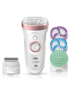 Braun Silk-épil 9 81646958 depiladora 40 pinzas Oro rosa, Blanco