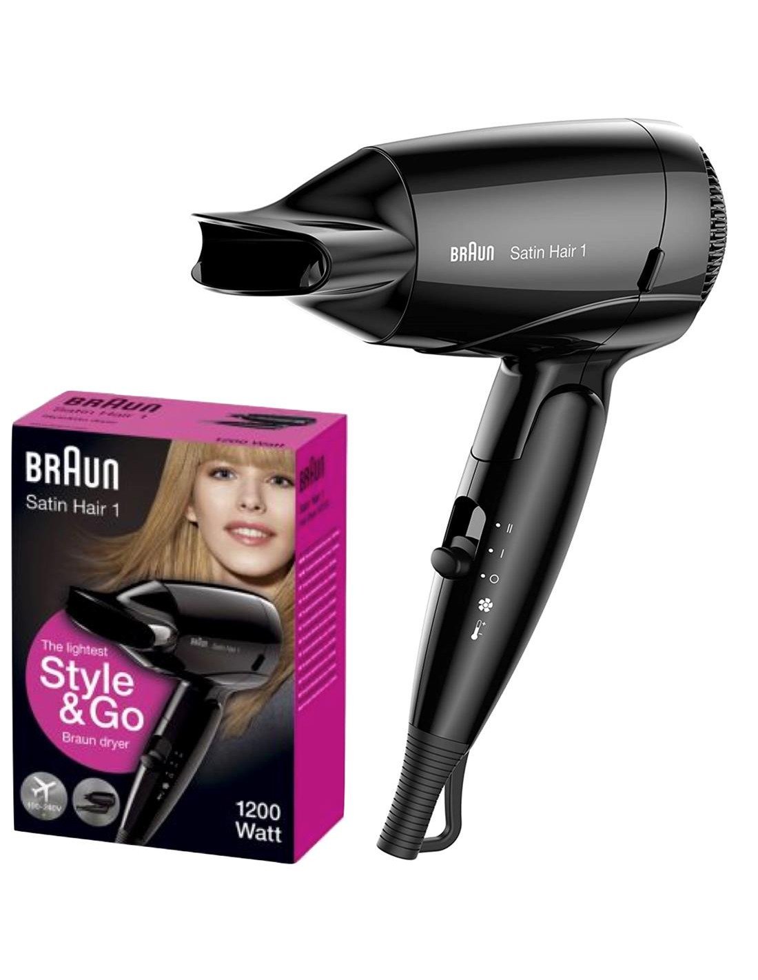 Braun HD130E Secador de Viaje 1200W Negro