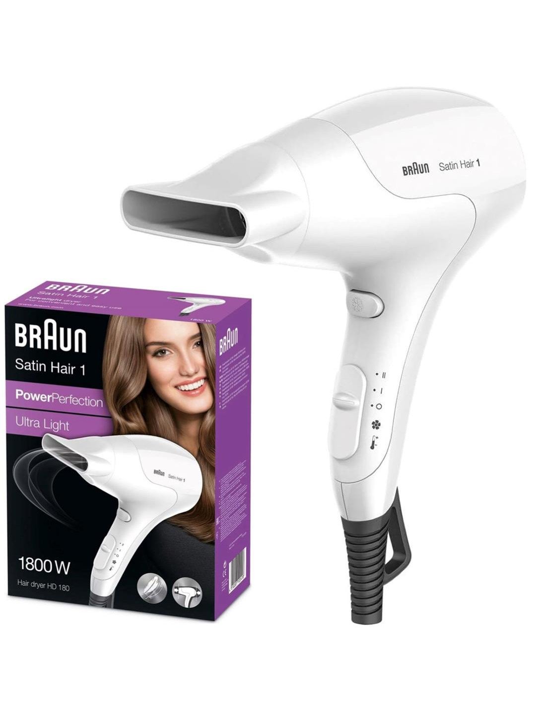 Braun HD180E Secador Pelo ligero 1.800w Blanco