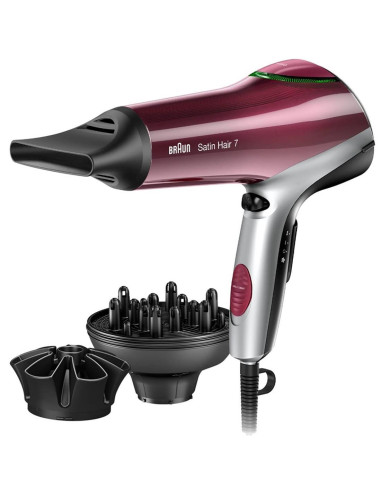 Braun HD 770 secador 2000 W Negro, Rojo