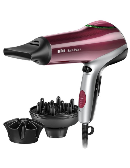 Braun HD 770 secador 2000 W Negro, Rojo