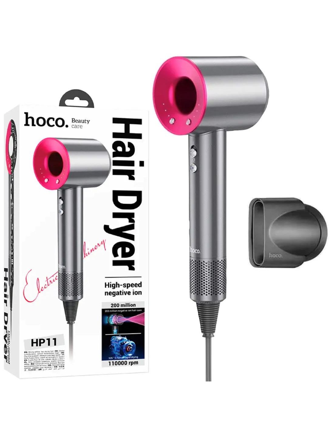 Hoco HP11 Secador Iónico de Alta Velocidad Rosa