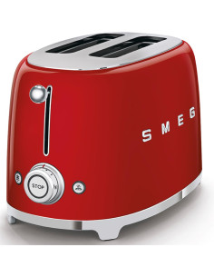 Smeg TSF01RDEU Tostadora Retro 2 Ranuras Roja