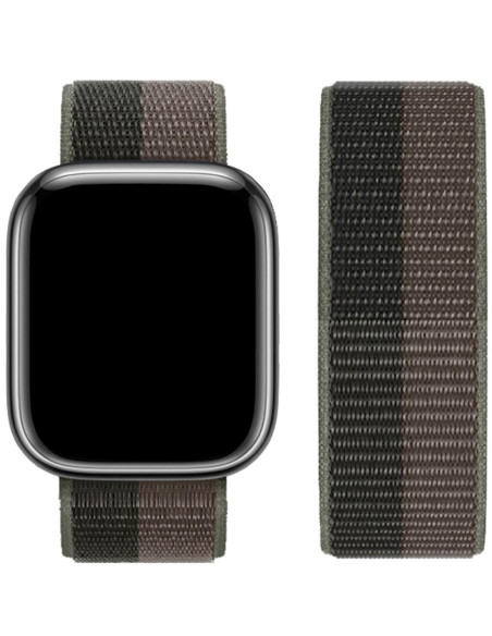 Hoco iWatch WA02 Original Series Loop Type Nylon Strap (38/40/41mm) Storm Black/Gray